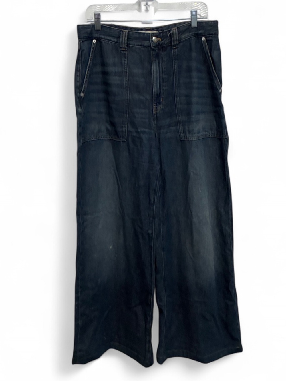 Madewell Dark Blue Super Wide-Leg Jeans